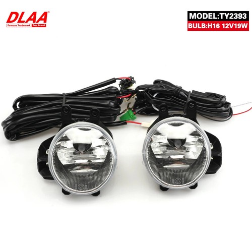 2Pcs Front Fog Lights Assembly w/ Clear Lens Grills Bumper For Toyota HIGHLANDER - Picture 5 of 6