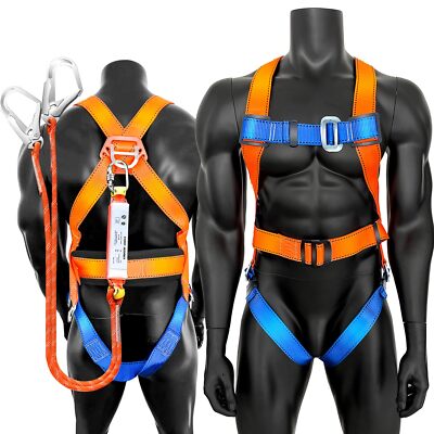 Glorouschu Full Body Safety Harness Kit Ansi Certified Lightweight Comfort