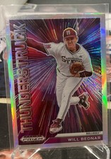 2021 Prizm Draft Picks Will Bednar Silver Prizm Thunderstruck Prospect #T-WB
