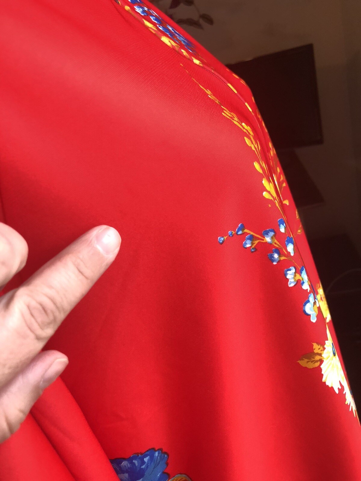 Vintage Plaza 9 Housecoat Duster Large Floral Bri… - image 5