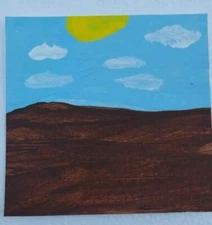 G.A.Titan Acrylic Painting IMPRESSIONISM Landscape Sunset 