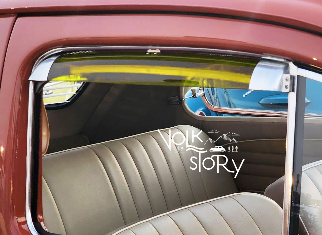 VW CLASSIC BEETLE BUG 1965-79 WINDOW VENT SHADES RAIN VISOR GUARD