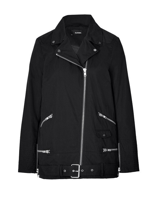 The Kooples Peach Parka Cotton Biker Motorcycle Jacket in Black Size Medium M | eBay