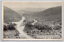 Postcard Pennsylvania PA Turnpike West City of Everett Foreground Howard Johnson