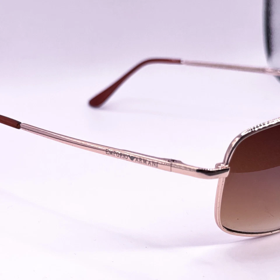 Gafas de sol Emporio Armani para adultos unisex de metal cuadradas lentes de humo de diseñador Foto 2 de 4