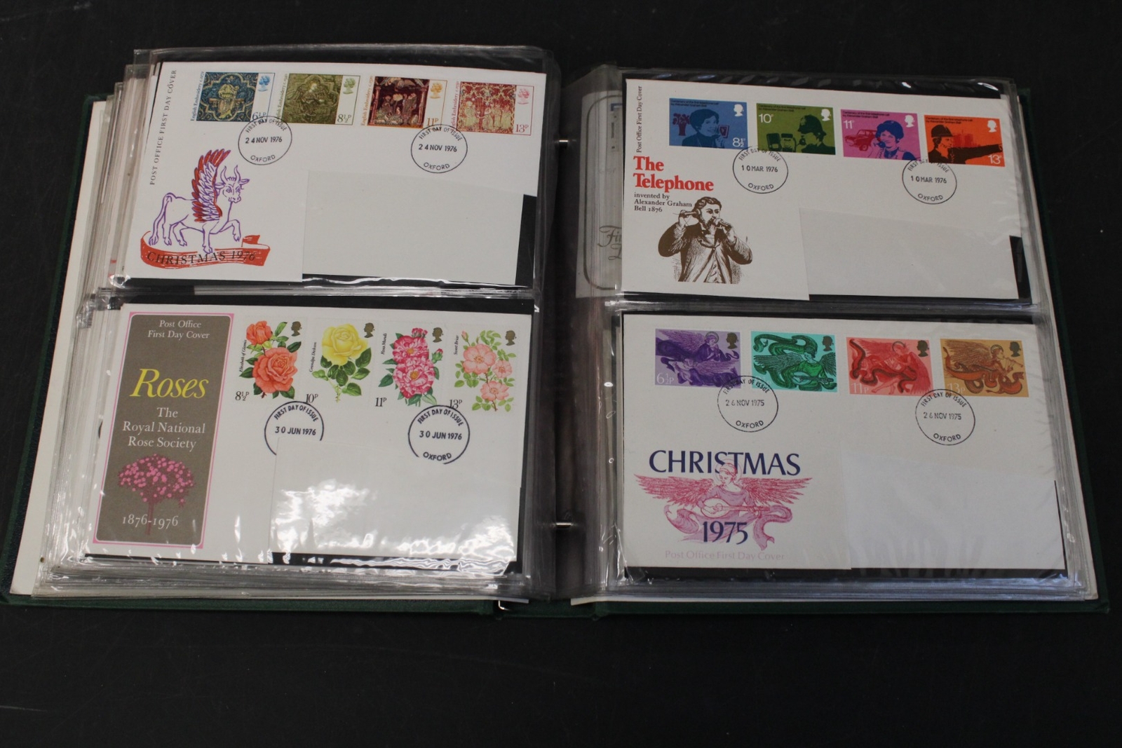 Pair of Vintage STAMP ALBUMS w/ Mixed BRITISH STAMPS & FIRST DAY COVERS