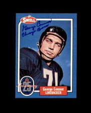 George Connor Signed 1988 Swell Chicago Bears Autograph