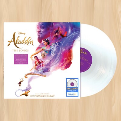 WHITE VINYL---- ALADDIN The Songs (Motion Picture Soundtrack