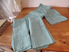 TURQUOISE COTTON CURTAINS choose Valance, or panel