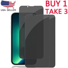 3X iPhone 17 17e 16 15 14 13 12 Pro Max Privacy Anti-Spy Glass Screen Protector