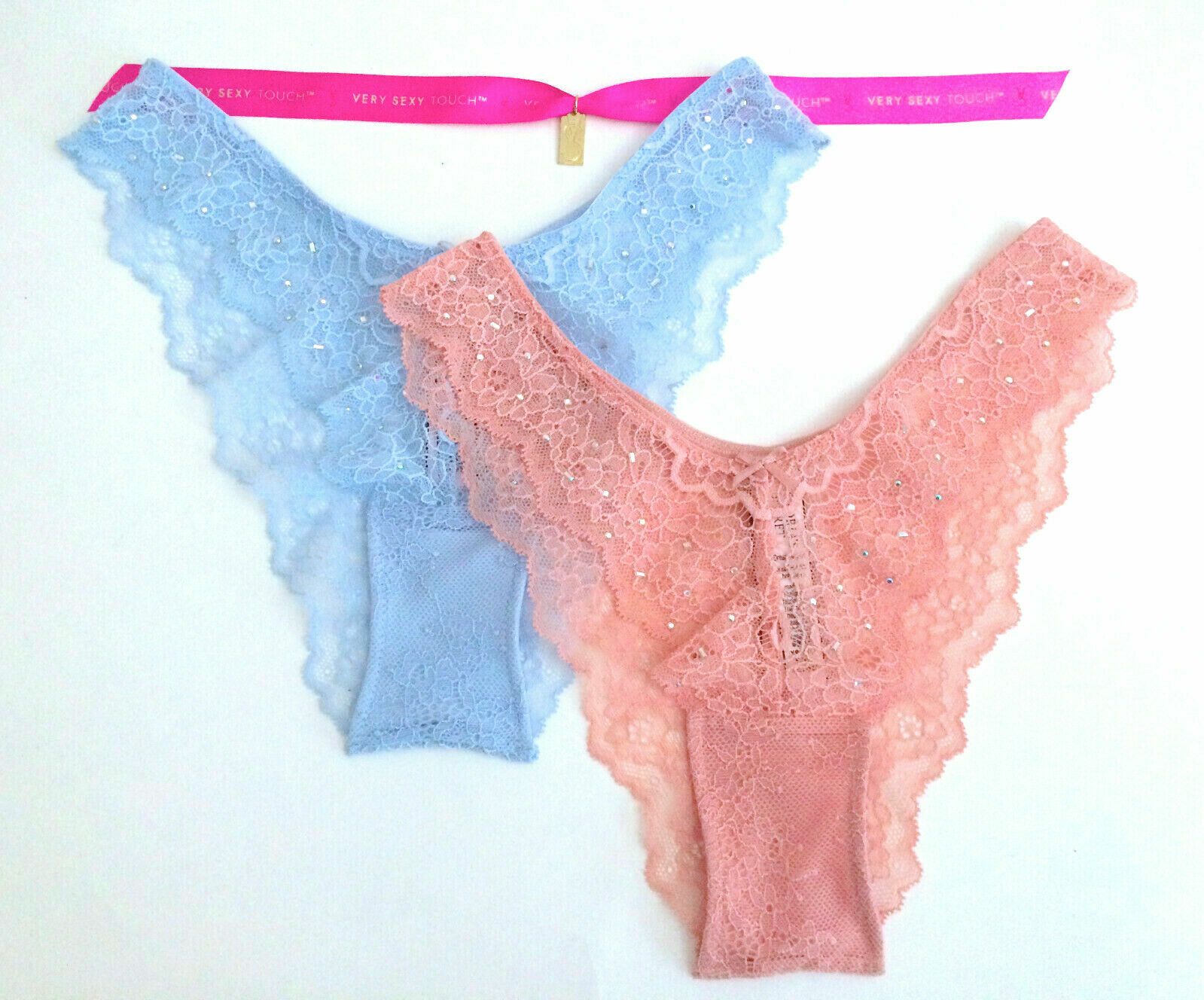 Victorias Secret Corded BRAZILIAN Cheeky Panty SEXY Allover Lace Floral