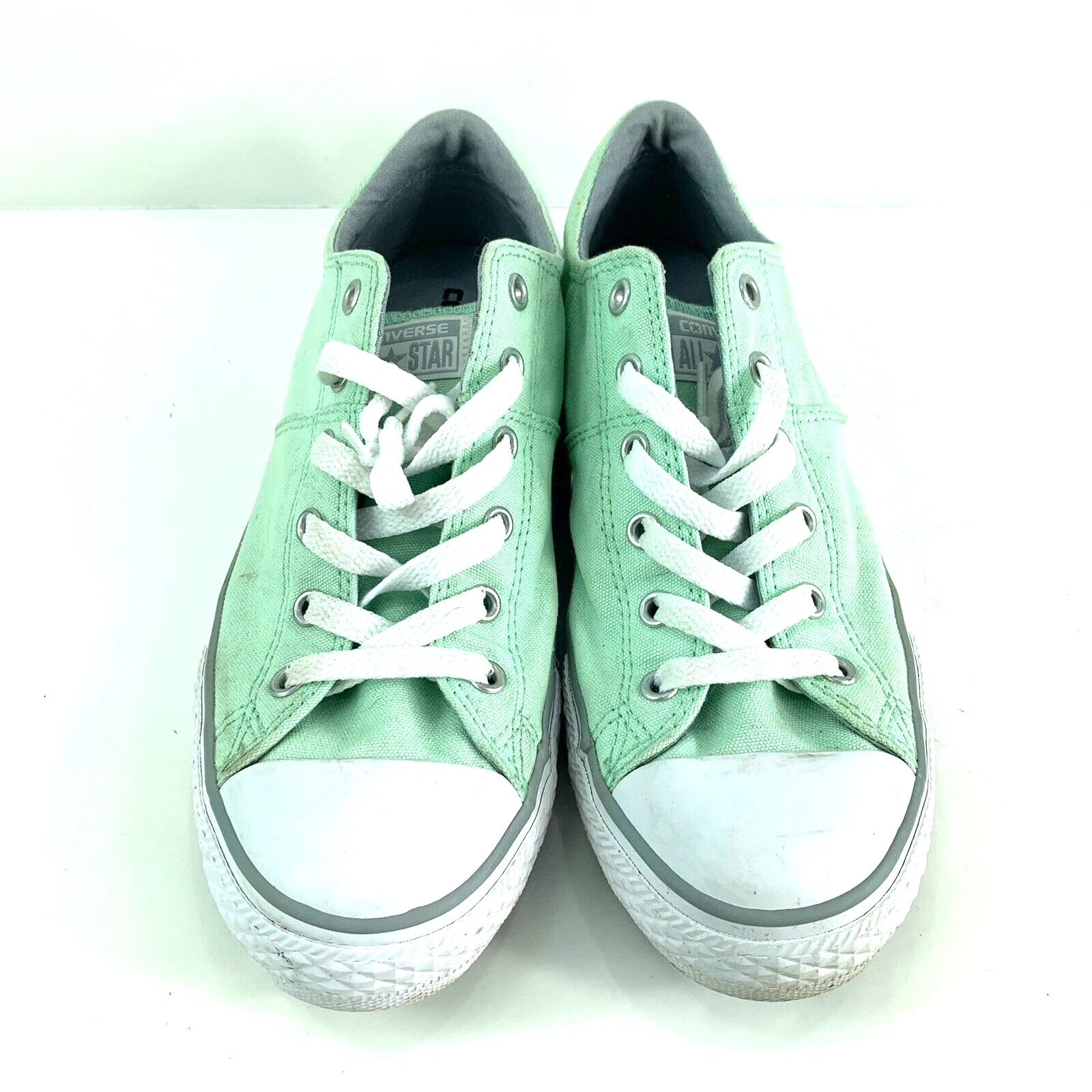 Scarpe da sneaker da donna Converse Junior Chuck Taylor All Star nuove di zecca verdi taglia 5
