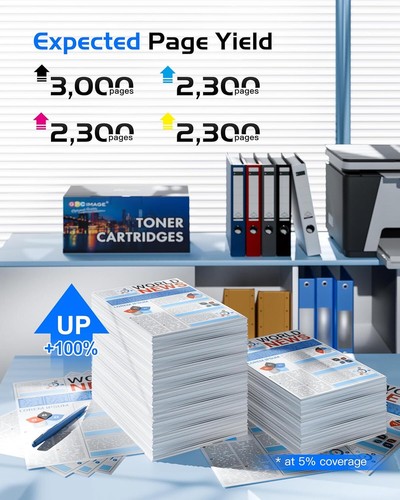 TN247 TN243CMYK Compatibili per Brother TN-247 TN243 Cartucce Di Toner per DCP-L - Foto 3 di 11