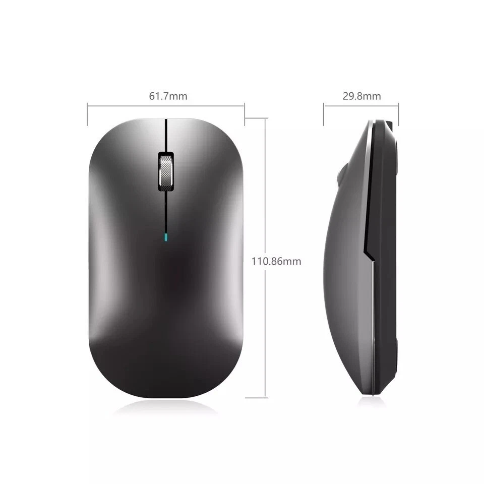 Rechargeable Bluetooth Wireless Mouse Slim For Microsoft Surface PC Laptop Mac - Image 2 of 4
