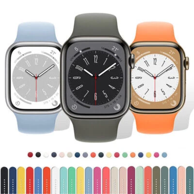 Band Strap Silicone For Apple Watch Series 9 8 7 6 5 4 SE 40/44/41/45/49mm Sport