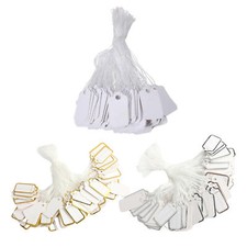 Merchandise Price Tags w/ String Retail Jewelry Strung Small Large