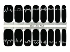 Nurse Love Nail Polish Strips / Nail Wraps / Nail Stickers