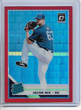 2019 Donruss Optic FOTL Jacob Nix Rated Rookie Pandora Red Prizm /99