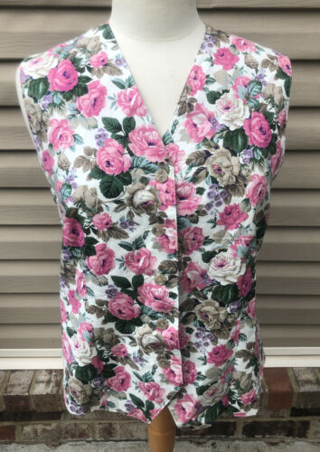 Vintage Pendleton Cottagecore Womens floral Vest s