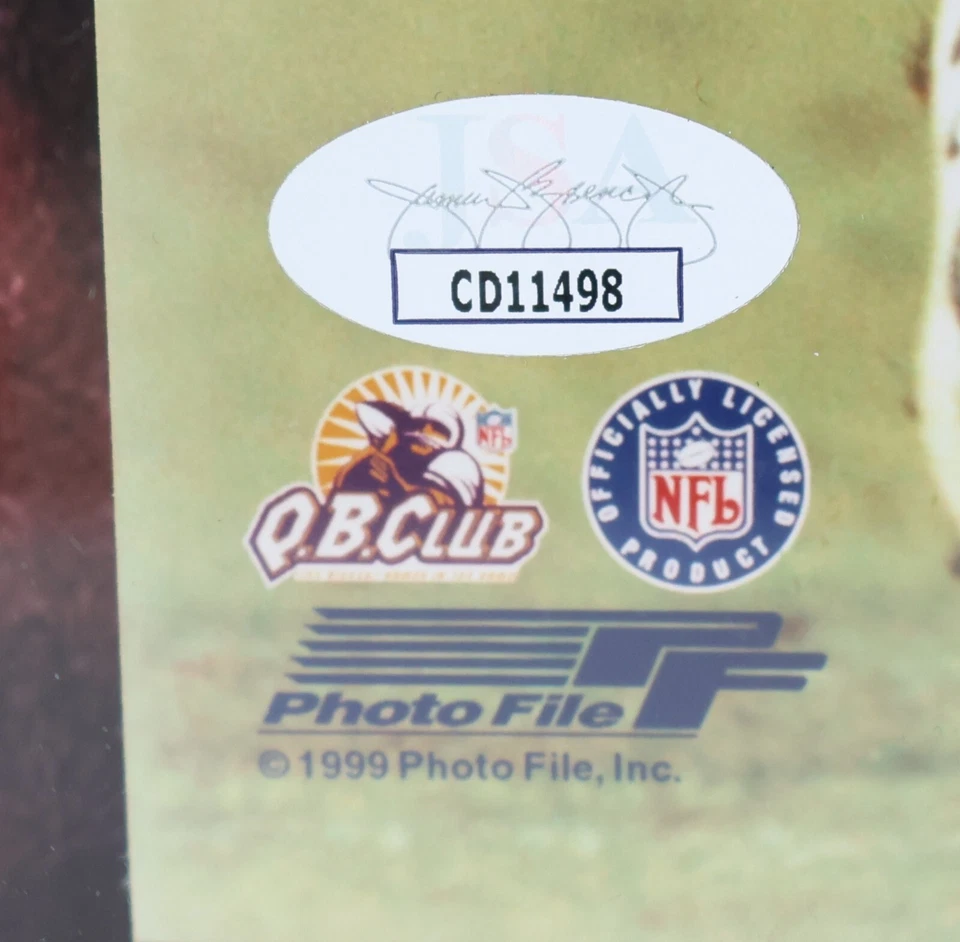 Terrell Davis Autographed Inscribed "HOF 17" Framed 8x10 Photo JSA COA - Image 2 of 3