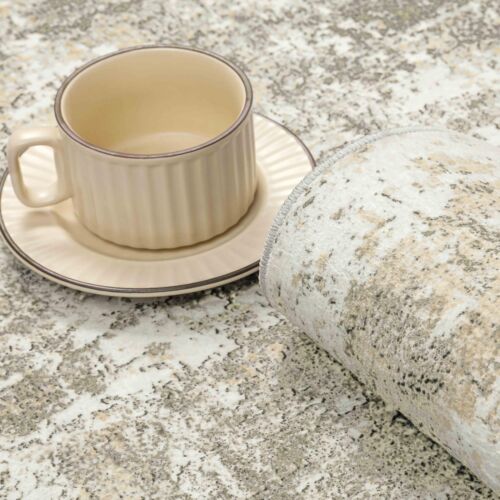 Machine Washable Area Rug 3x5 Beige Gray Modern Abstract Neutral Office Door ... - Picture 7 of 8
