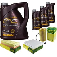 MANN-FILTER Inspektionspaket 8L Mannol Extreme 5W-40 FüR Mercedes-Benz M-Klasse