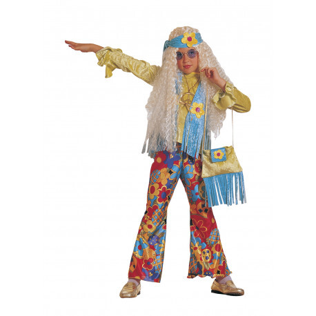 Disfraz Hippie Floreal para Niña