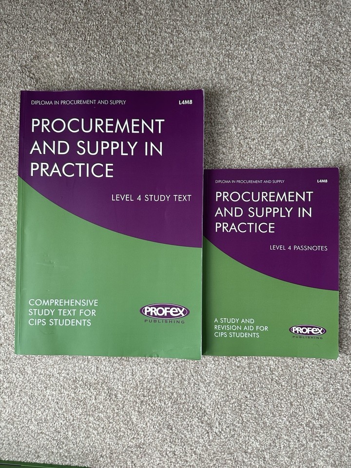Profex CIPS Level 4 Textbooks and Study Guides L4M1-L4M8 (2018/19 ...