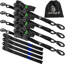 Rhino Usa Retractable Ratchet Straps 4-pack - 1 Inch X 10 Feet 1650lb Break