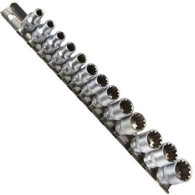 Spline Steckschlüssel Satz 1/4'' 13tlg Nuss Werkzeug Werkstatt