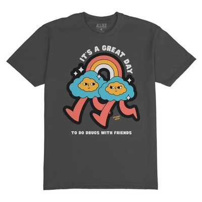 Drugs With Friends Comfort Tee Funny Humor Shirt Relaxed