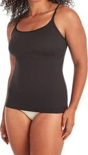 NEW Maidenform Women's Shapewear Cami Tank Top Tummy Control Tank Long, XL, BLK