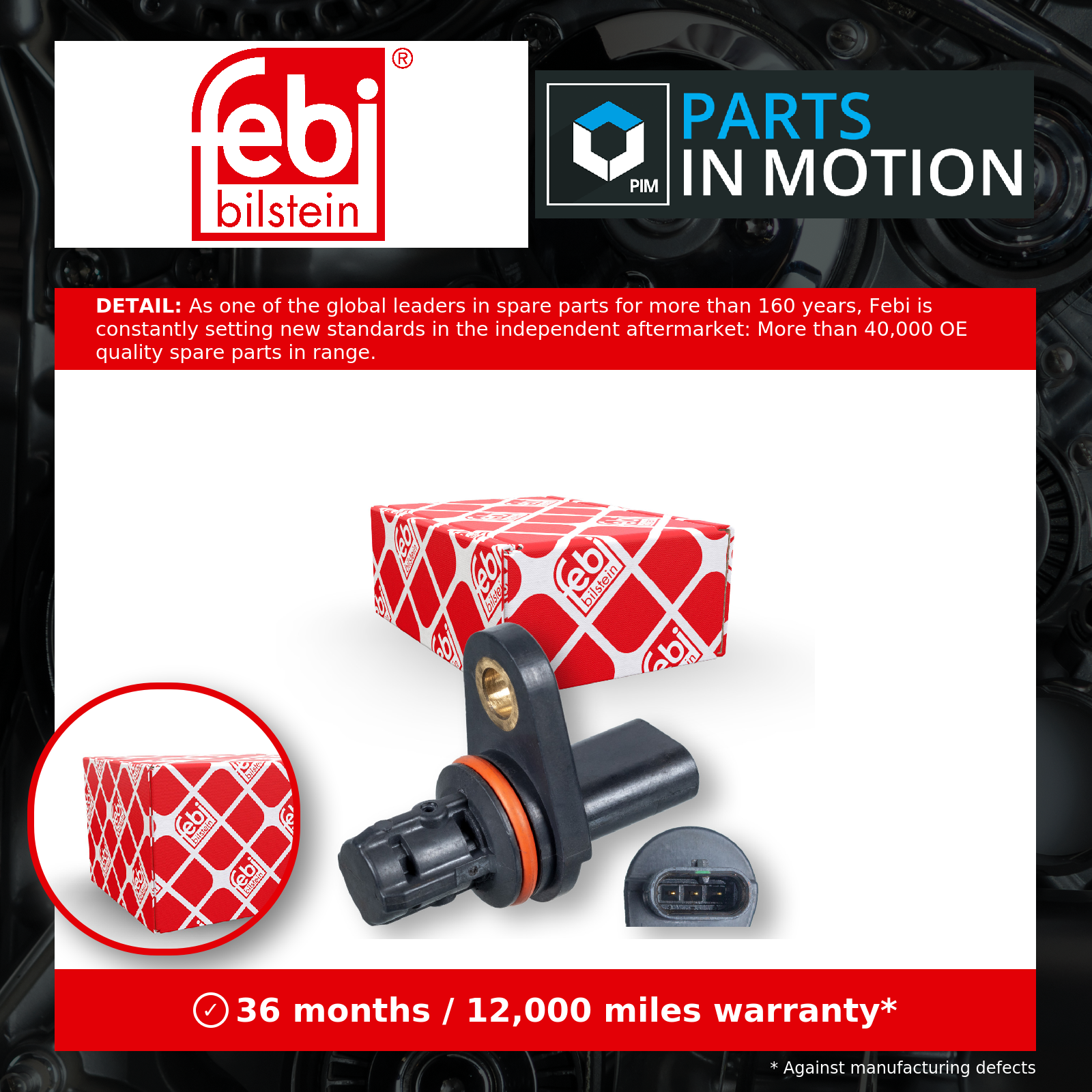 Camshaft Position Sensor fits VAUXHALL ZAFIRA B, C 1.8 Exhaust Side 11 to 18 New