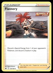 Flannery 139/198 Chilling Reign Uncommon Trainer Supporter