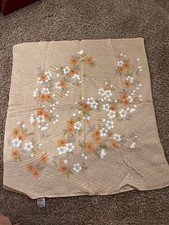 Vintage Silk Chinese Scarf Floral