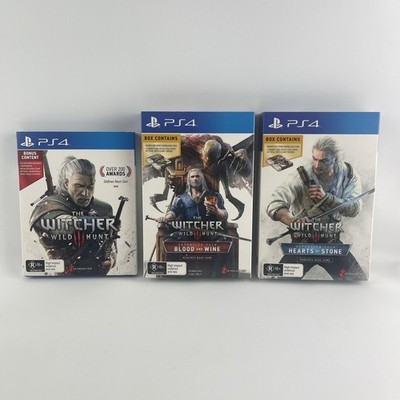 Witcher 3 Wild Hunt + Expansion Packs Hearts of Stone + Blood and Wine PS4