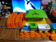 Vintage Toy Set Sesame Street Railroad Train Set 1981  NOT COMPLETE 