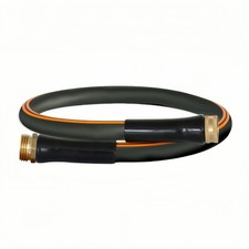 Heavy Duty Garden Hose 4ft x 5/8 Inch with Brass Connectors, Short Leader Hose