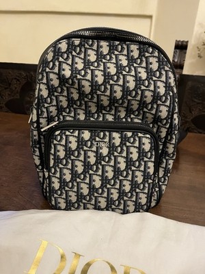 Christian Dior Zip Around Backpack Oblique Canvas | eBay