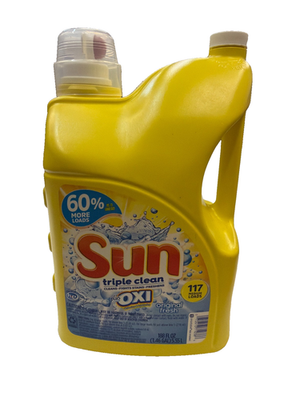 #ad Sun Triple Clean Laundry Detergent Oxi Original Fresh 117 loads 188 fl oz RARE $99.99
