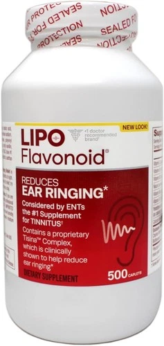 Lipo-Flavonoid Plus Ear Health Supplement 500 Caplets 02/2027+ NewLook