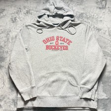 Vintage Ohio State Buckeyes Unisex Hoodie XL Gray Russell Athletic Football
