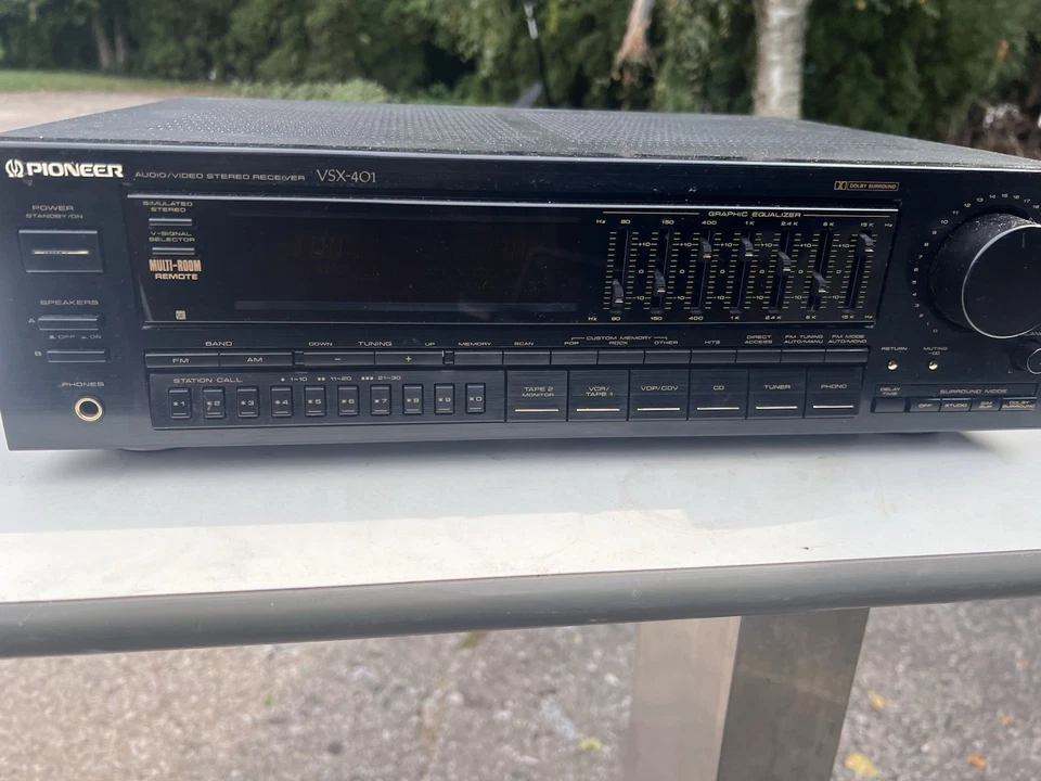 Vtg Pioneer Audio/Video Stereo Receiver VSX-401 TESTED - Image 4 of 4