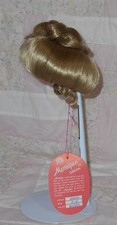 Monique GIBSON Doll Wig SIZE 7/8 BLONDE Short Hair Bun/Ponytail  NO Bangs NWT