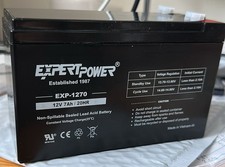 ExpertPower 12V 7Ah - SLA Rechargeable 12V Battery for Ride-On Toys, Alarm Sy...