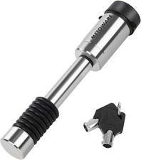 Trailer Hitch Lock, Fit 2" 2.5" Class III IV Receiver, 1 Pack Stainless Stee