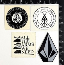Volcom Stone Clothing 4x 2000's original vintage NOS skateboard skate stickers