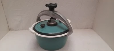 Rare cocotte minute ancienne émaillée vintage no fonte aluminium Seb Moulinex - Photo 1/4
