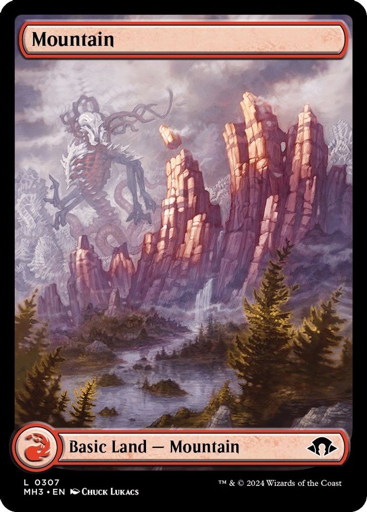 2024 Magic: The Gathering: MH3 - Mountain 0307 (#307, L, Lightly Played)