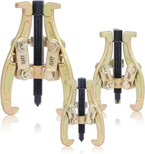 Gear Puller Set 3pcs 3in 4in 6in 3 Jaw Pulley Bearing Removal Tool